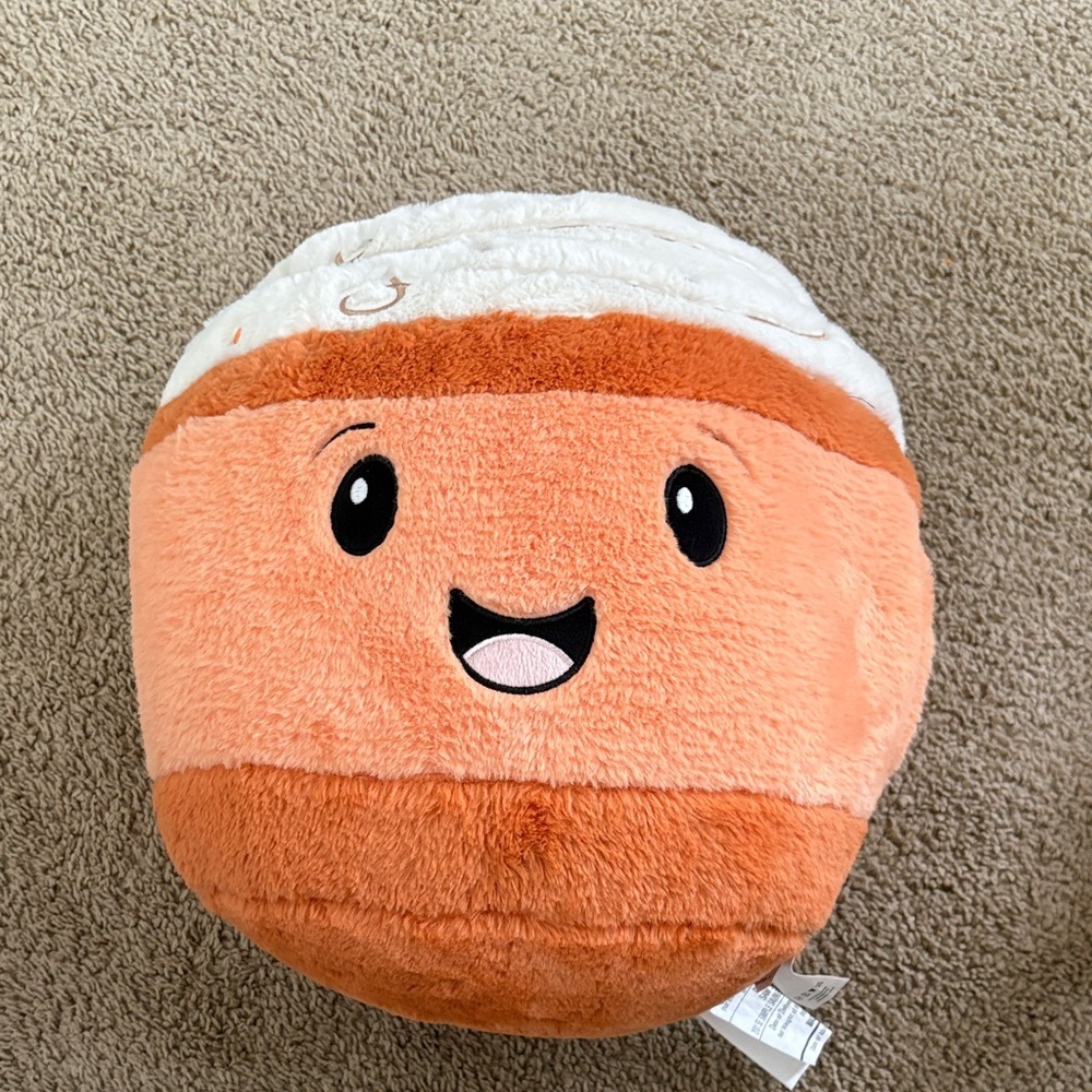 Cute Orange and White Plush Toy